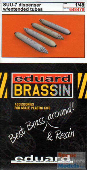 EDU648478 1:48 Eduard Brassin SUU-7 Dispenser with Extended Tubes