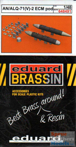 EDU648491 1:48 Eduard Brassin AN/ALQ-71(V)-2 ECM Pod Set