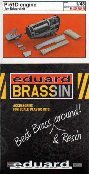 EDU648555 1:48 Eduard Brassin P-51D Mustang Engine Set (EDU kit)