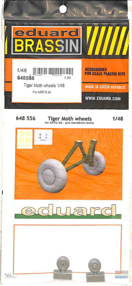 EDU648556 1:48 Eduard Brassin Tiger Moth Wheels (AFX kit)