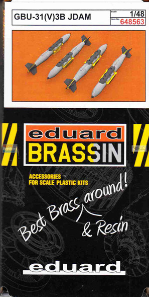 EDU648563 1:48 Eduard Brassin GBU-31(V)3B JDAM Bomb Set