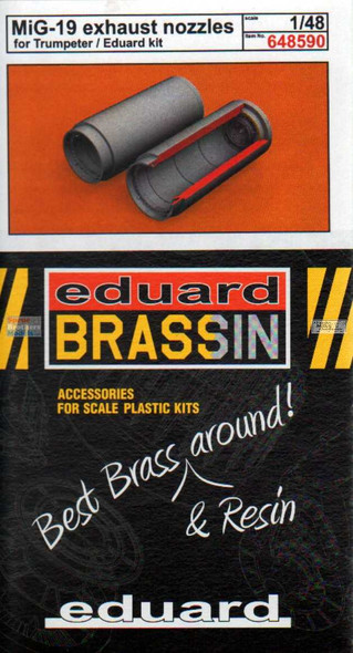 EDU648590 1:48 Eduard Brassin MiG-19 Farmer Exhaust Nozzles (TRP/EDU kit)