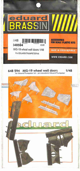 EDU648594 1:48 Eduard Brassin MiG-19 Farmer Wheel Weel Doors (EDU/TRP kit)