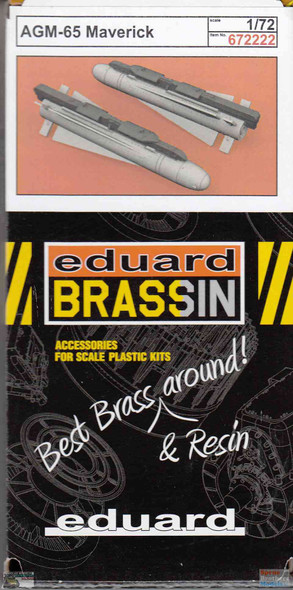 EDU672222 1:72 Eduard Brassin AGM-65 Maverick Missile Set