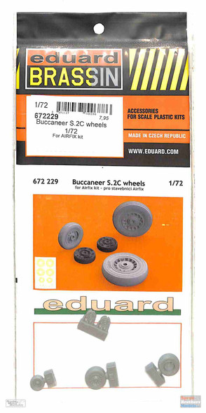 EDU672229 1:72 Eduard Brassin Buccaneer S.2C Wheels Set (AFX kit)