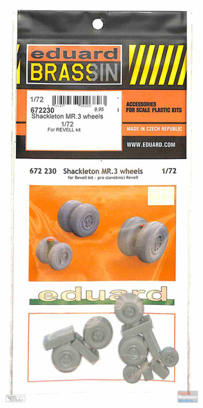 EDU672230 1:72 Eduard Brassin Shackleton MR.3 Wheels Set (REV kit)