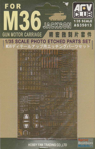 AFVAG35013 1:35 AFV Club M36 Jackson PE Detail Set (AFV kit)