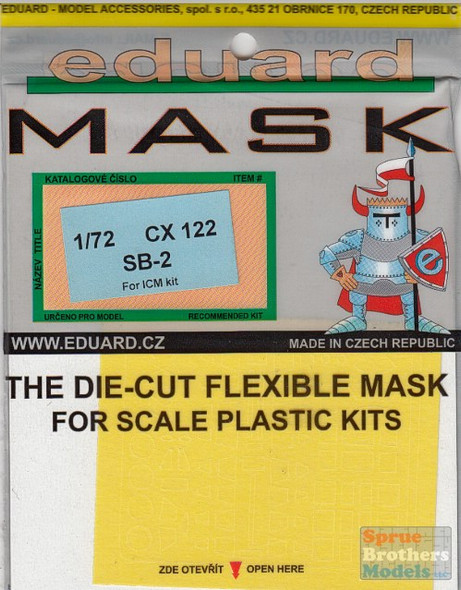 EDUCX122 1:72 Eduard Mask - SB-2 (ICM kit) #CX122