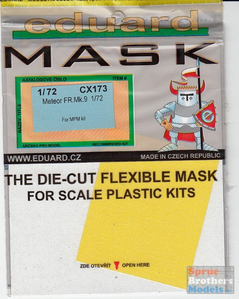 EDUCX173 1:72 Eduard Mask - Meteor FR.Mk 9 (MPM kit) #CX173