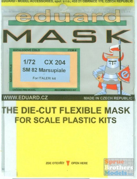 EDUCX204 1:72 Eduard Mask - SM 82 Marsupiale (ITA kit) #CX204