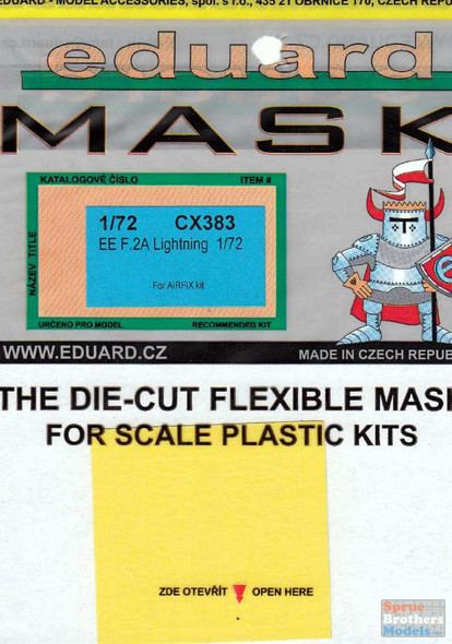EDUCX383 1:72 Eduard Mask - EE Lightning F.2A (AFX kit)