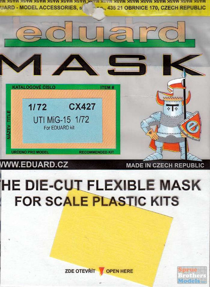 EDUCX427 1:72 Eduard Mask - UTI Mig-15 Fagot (EDU kit)