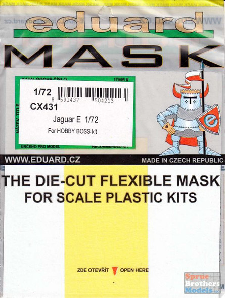EDUCX431 1:72 Eduard Mask - Jaguar E (HBS kit)