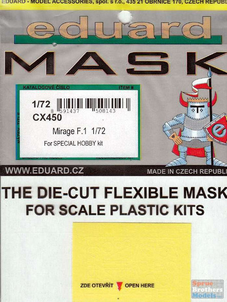 EDUCX450 1:72 Eduard Mask - Mirage F.1 (SPH kit)