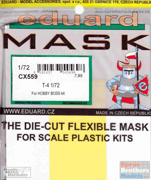 EDUCX559 1:72 Eduard Mask - T-4 (HBS kit)