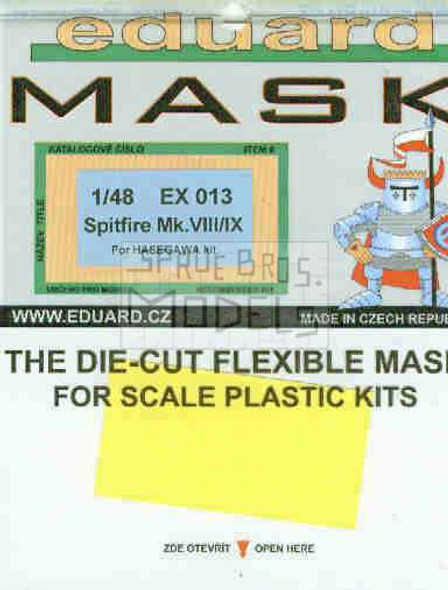 EDUEX013 1:48 Eduard Mask - Spitfire Mk VIII / IX (HAS kit) #EX013