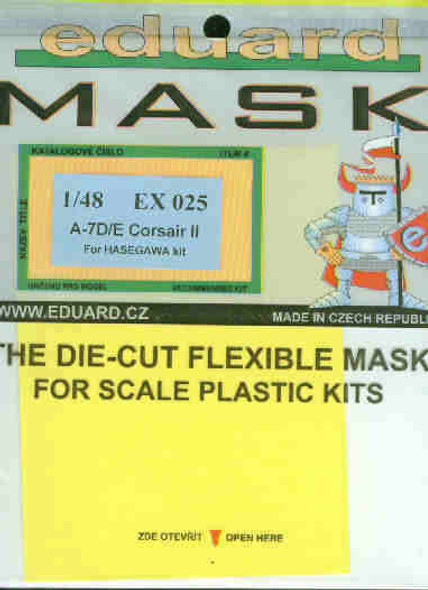 EDUEX025 1:48 Eduard Mask - A-7D A-7E Corsair II (HAS kit) #EX025