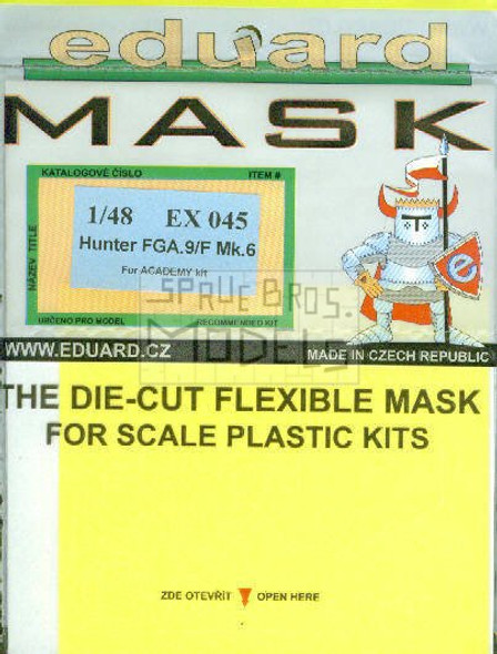 EDUEX045 1:48 Eduard Mask - Hunter FGA.9 / F Mk 6 (Academy kit) #EX045