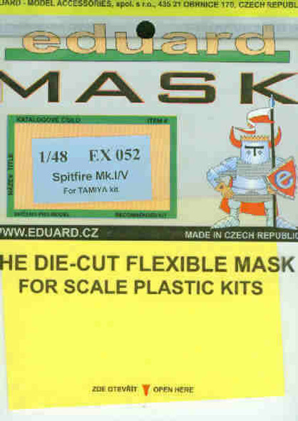 EDUEX052 1:48 Eduard Mask - Spitfire Mk I/V (TAM kit) #EX052