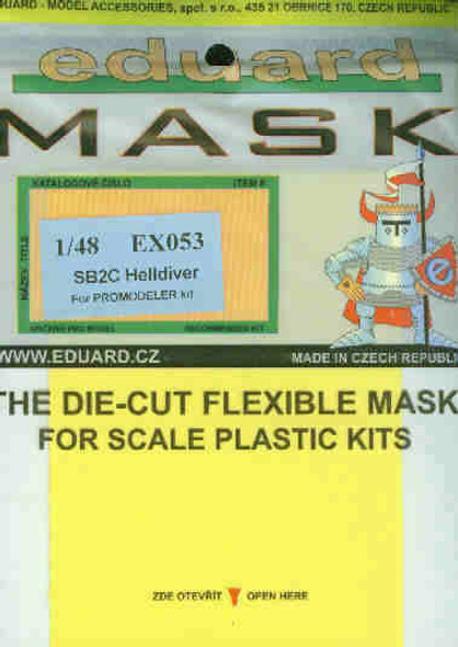 EDUEX053 1:48 Eduard Mask - SB2C Helldiver (REV/ACM kit) #EX053