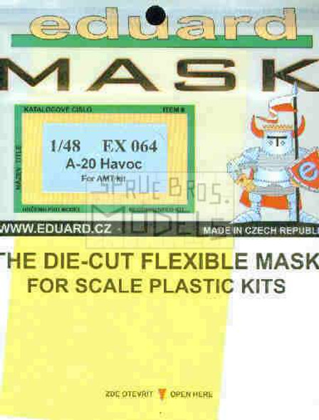 EDUEX064 1:48 Eduard Mask - A-20 Havoc (AMT/ITA kit) #EX064