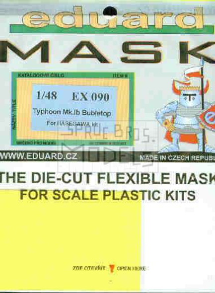 EDUEX090 1:48 Eduard Mask - Typhoon Mk 1B Bubbletop (HAS kit) #EX090