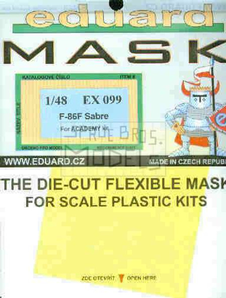 EDUEX099 1:48 Eduard Mask - F-86F Sabre (ACA kit) #EX099