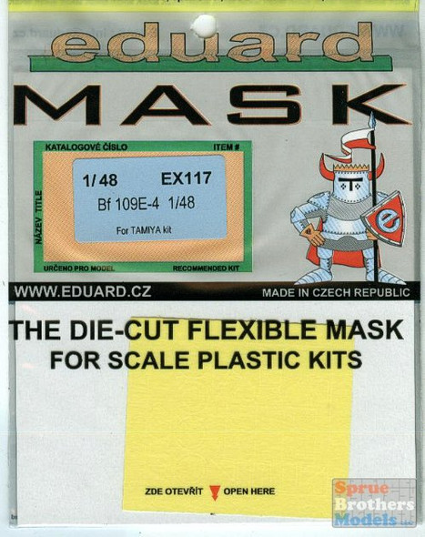 EDUEX117 1:48 Eduard Mask - Bf 109E-4 (TAM kit) #EX117