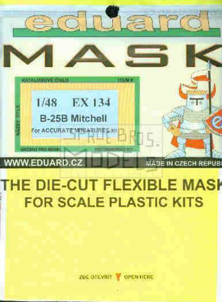 EDUEX134 1:48 Eduard Mask - B-25B Mitchell (ACM kit) #EX134