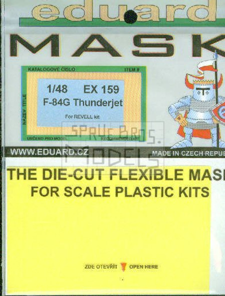 EDUEX159 1:48 Eduard Mask - F-84G Thunderjet (REV kit) #EX159