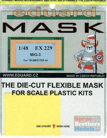 EDUEX229 1:48 Eduard Mask - MiG-3 (TRP kit) #EX229