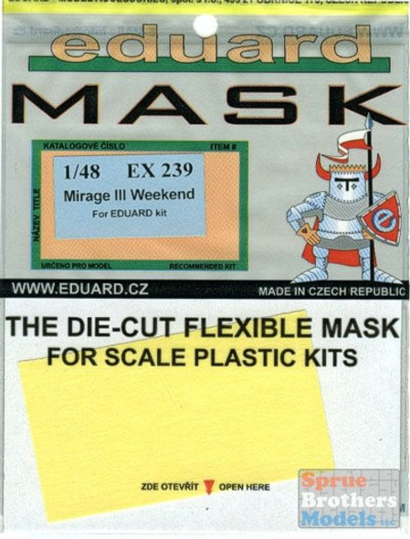 EDUEX239 1:48 Eduard Mask - Mirage III Weekend Edition (EDU kit) #EX239