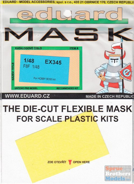 EDUEX345 1:48 Eduard Mask - F8F Bearcat (HBS kit) #EX345