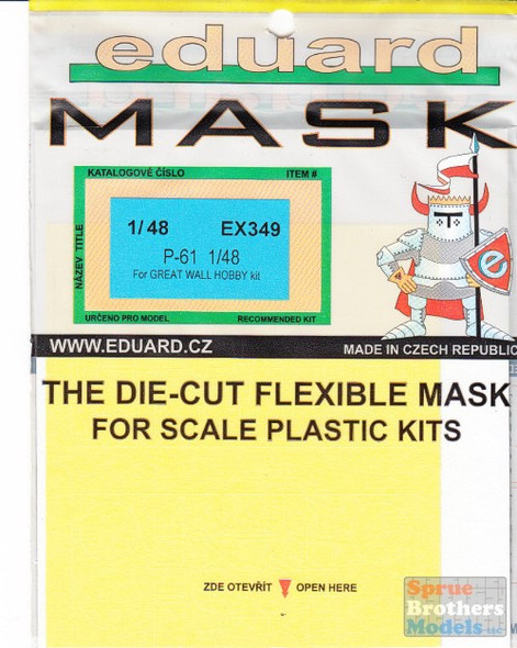 EDUEX349 1:48 Eduard Mask - P-61 Black Widow (GWH kit) #EX349