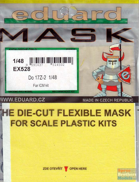 EDUEX528 1:48 Eduard Mask - Do 17Z-2 (ICM kit)