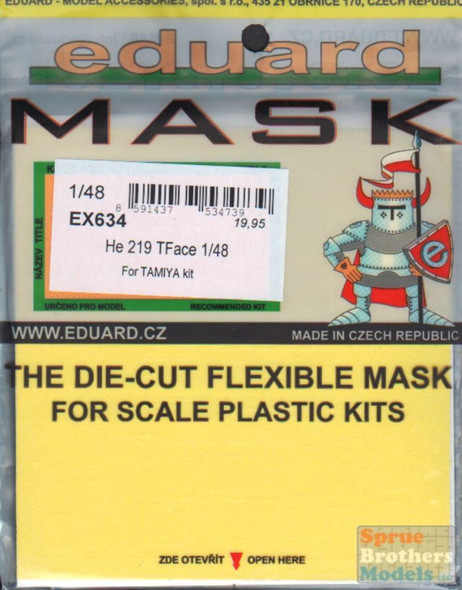 EDUEX634 1:48 Eduard Mask - He 219 TFace (TAM kit)
