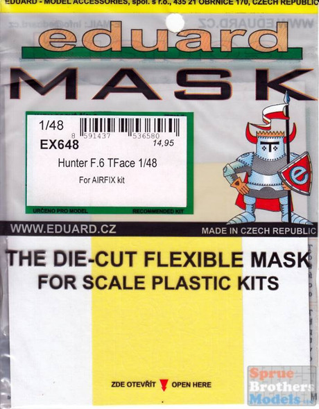 EDUEX648 1:48 Eduard Mask - Hawker Hunter F.6 TFace (AFX kit)