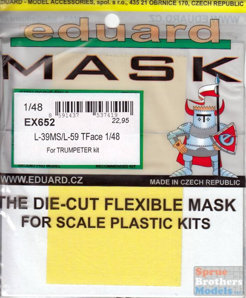 EDUEX652 1:48 Eduard Mask - L-39MS Albatros L-59 Super Albatros TFace (TRP kit)