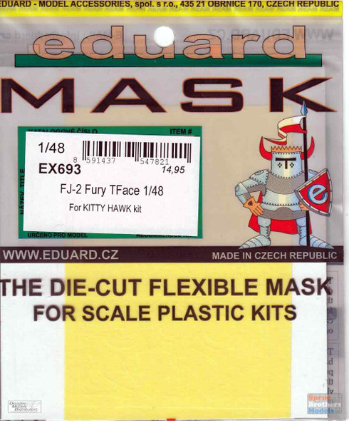 EDUEX693 1:48 Eduard Mask - FJ-2 Fury TFace (KTH kit)