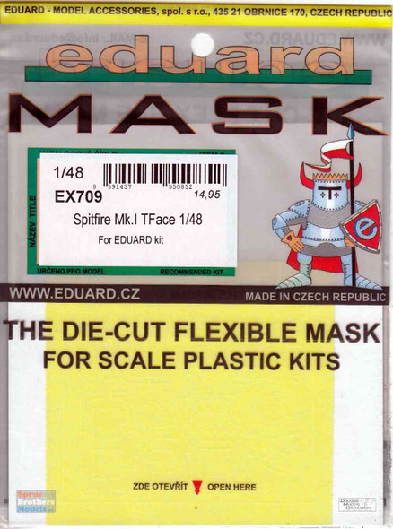 EDUEX709 1:48 Eduard Mask - Spitfire Mk.I TFace (EDU kit)