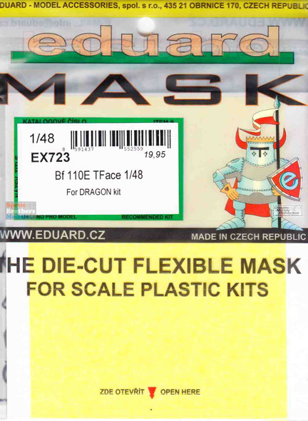 EDUEX723 1:48 Eduard Mask - Bf110E TFace (DRA kit)