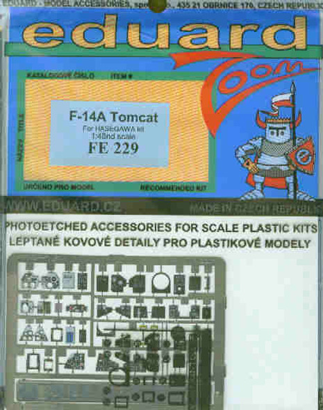 EDUFE229 1:48 Eduard Color PE - F-14A Tomcat (HAS kit) #FE229