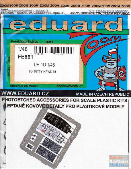 EDUFE861 1:48 Eduard Color Zoom PE - UH-1D Huey (KTH kit)