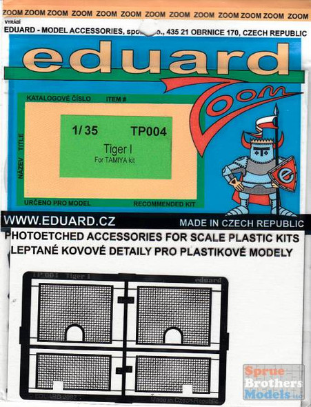 EDUTP004 1:35 Eduard Zoom PE -  Tiger I (TAM kit)