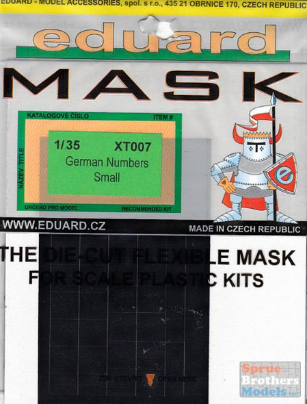 EDUXT007 1:35 Eduard Mask - German Numbers Small