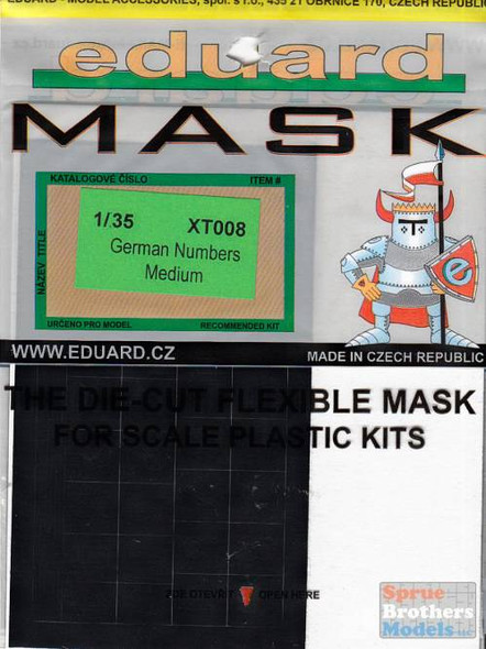 EDUXT008 1:35 Eduard Mask - German Numbers Medium