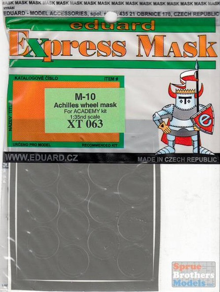 EDUXT063 1:35 Eduard Mask - Achilles Wheel Mask (ACA kit)