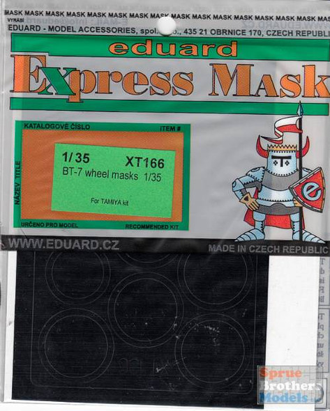 EDUXT166 1:35 Eduard Mask - BT-7 Wheel Masks (TAM kit)