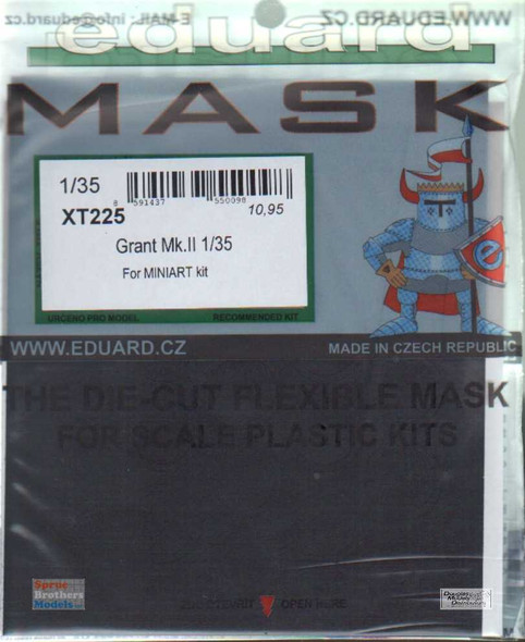 EDUXT225 1:35 Eduard Mask - Grant Mk.II Wheel Masks (MIA kit)