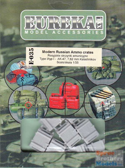 EURE035 1:35 Eureka XXL - Modern Russian Ammo Crates Type I for 7,62mm Ammo (for AK-47)